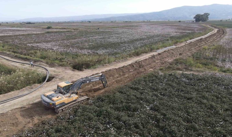 Koçarlı Bağarası Sulaması 2. Kısım yapım işi sürüyor