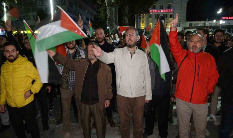 Kütahyalılardan İsrailin Gazzedeki hastane saldırısına tepki