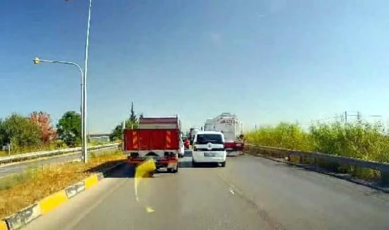 Makas atarak trafiği tehlikeye sokan sürücüye 4 bin TL ceza