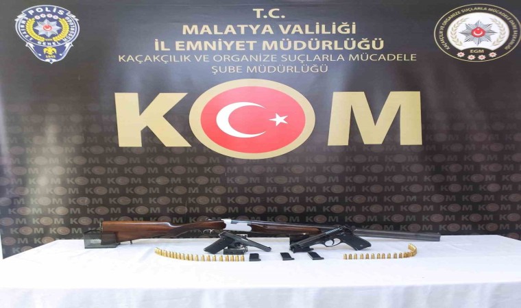 Malatyada silah kaçakçılığı operasyonu: 4 gözaltı