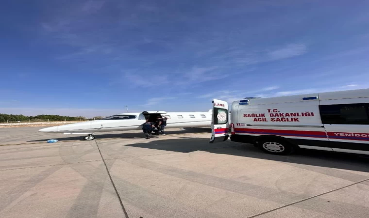 Mardin’de ambulans uçak, Hira bebek için havalandı