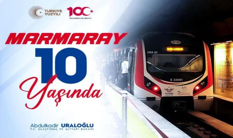 Marmaray, 10 yılda 1 milyar yolcu taşıdı