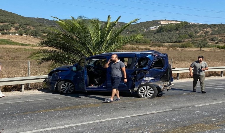 Milas Kemikler mevkiinde zincirleme trafik kazası