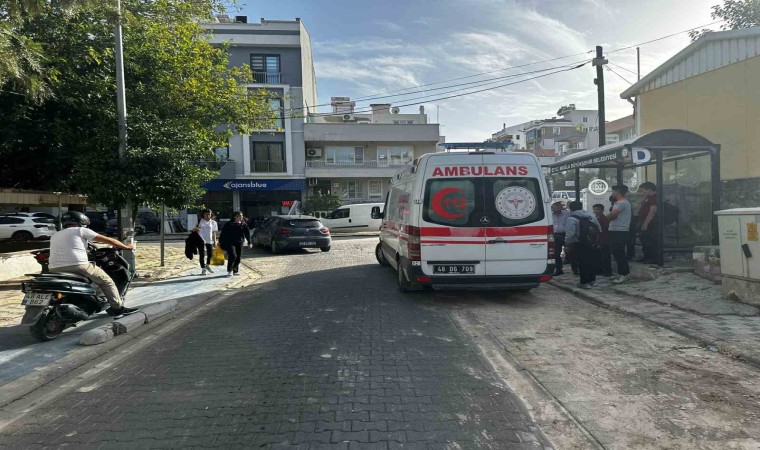 Milasta otomobilin çarptığı kadın yaralandı