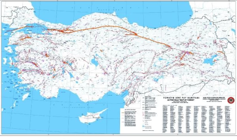 MTA diri fay hattı haritasını güncelledi; 45 il diri fay hattı üzerinde