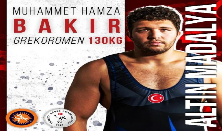 Muhammet Hamza Bakır, U23 Dünya Güreş Şampiyonası’nda altın madalya kazandı