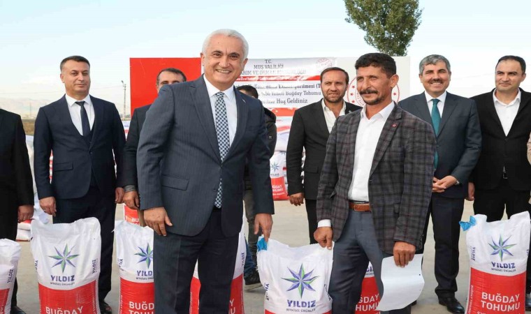 Muşta devlet desteğiyle 595 ton buğday tohumu dağıtılmaya başlandı