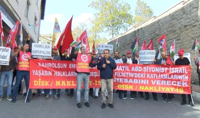 Nakliyat-İş sendikasından İsrail ve ABD protestosu