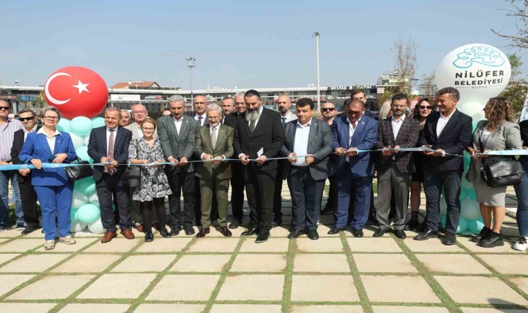 Nilüferde sağlık çalışanlarına adanan park hizmete açıldı