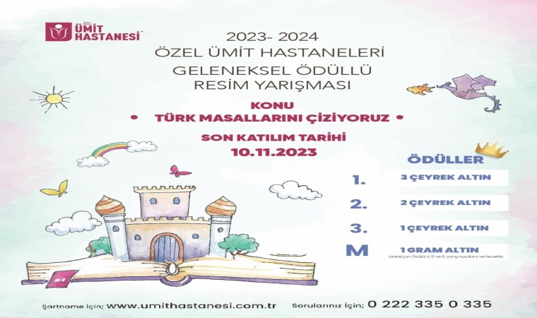 Öğrencilerin Tük masalları çizimleri yarışacak