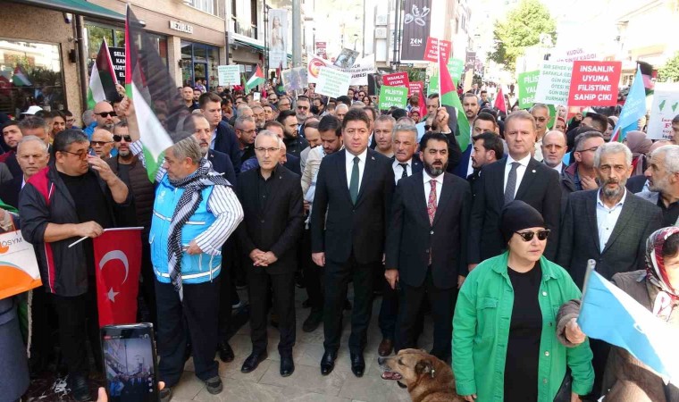 Orduda yüzlerce kişi Filistine destek için yürüdü