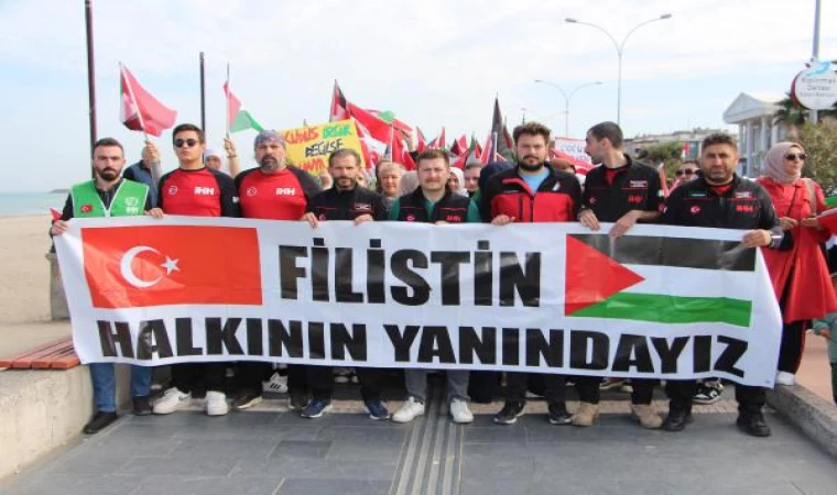 Samsun’da ’Büyük Filistin Yürüyüşü’ düzenlendi