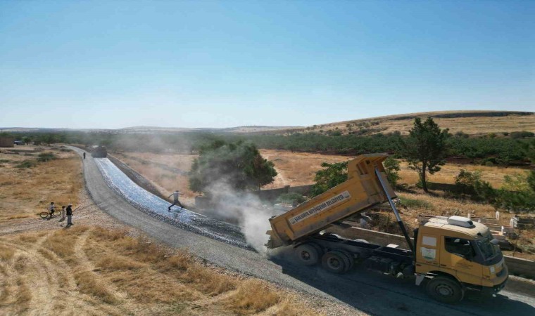 Şanlıurfa Bozovada sathi asfalt çalışması