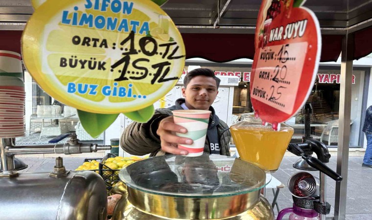 Sifon limonata ve nar suyu mevsim geçişlerinin gözdesi oluyor