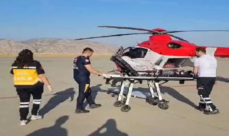 Şırnak’ta kalp ve böbrek hastasına ambulans helikopterle sevk