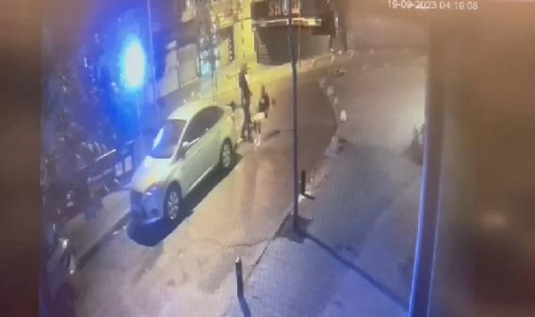 Şişli’de hastanelik eden tokat kamerada