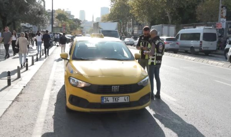 Şişli’de taksicilere yönelik denetim yapıldı