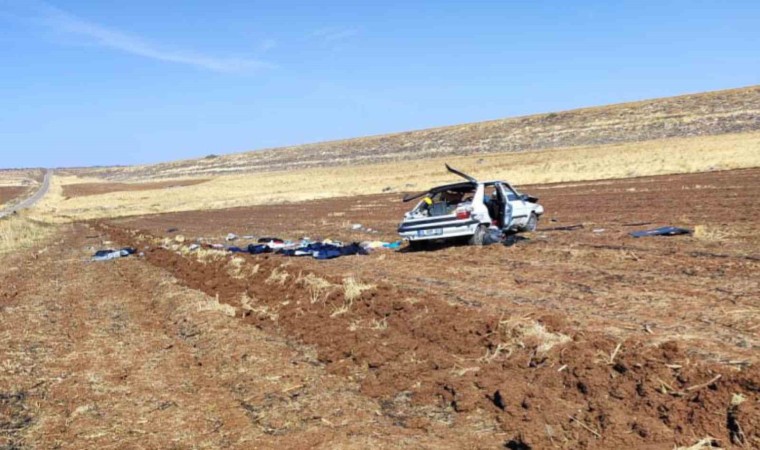 Siverekte takla atan otomobilin sürücüsü ağır yaralandı