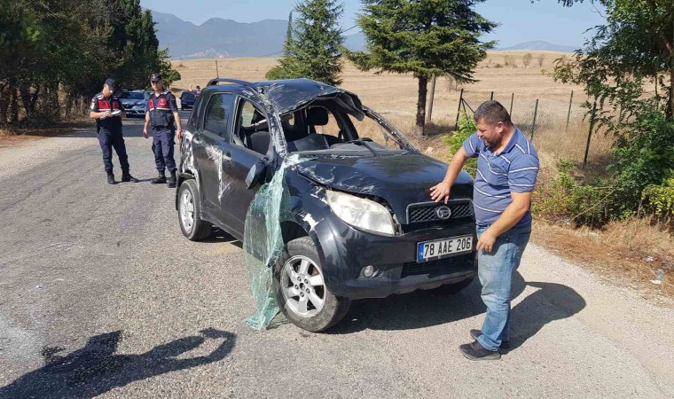 Takla atan cipteki 2 kişi yaralandı