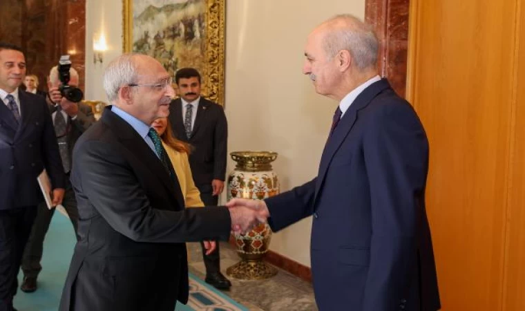 TBMM Başkanı Kurtulmuş, Kılıçdaroğlu’nu kabul etti