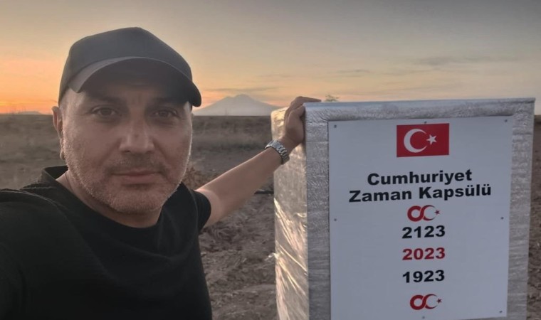 Tomarzada Cumhuriyetin 200. yılında açılmak üzere zaman kapsülü gömüldü