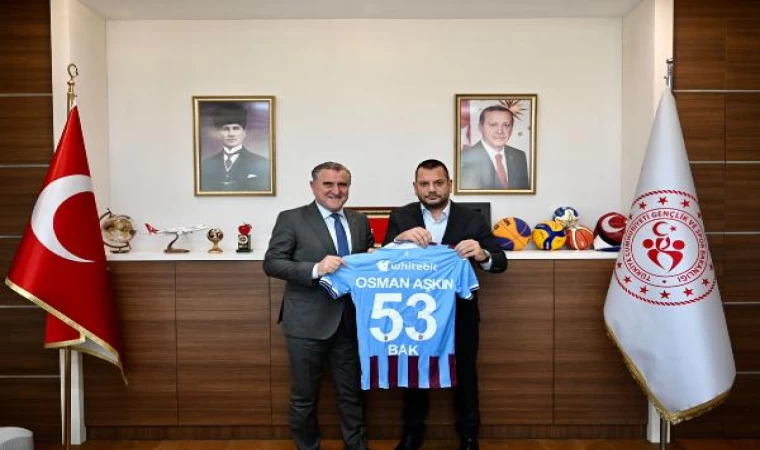 Trabzonspor Başkanı Ertuğrul Doğan’dan Bakan Bak’a ziyaret