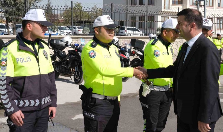 Trafik Başkanı Ayhan, Konyada araçlara yönelik denetime katıldı