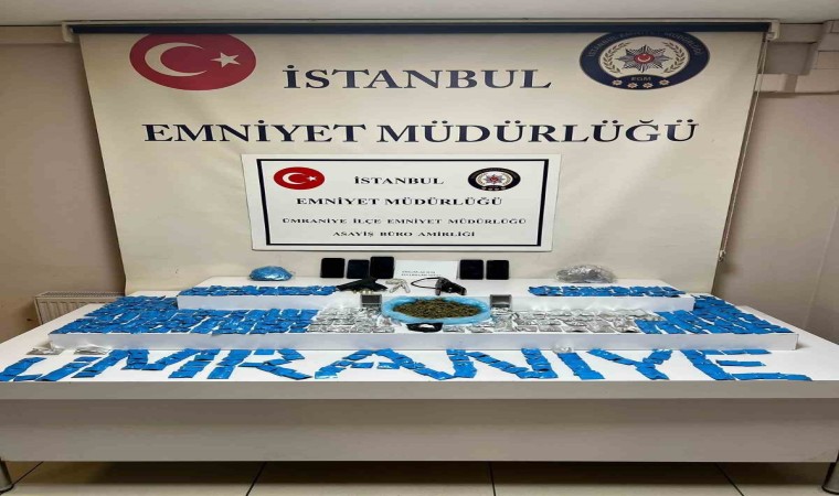 Ümraniyede ev görünümlü depoya uyuşturucu baskını: 4 kişi tutuklandı