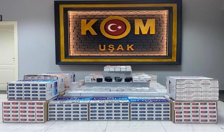 Uşakta 174 bin 800 adet kaçak makaron ele geçirildi.