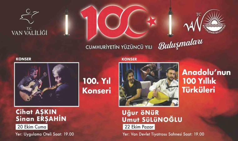 Vanda cumhuriyetin 100. yılına özel konserler düzenleniyor