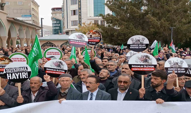 Vanda İsrailin Gazzedeki hastaneye saldırısı protesto edildi