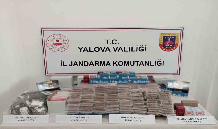 Yalovada jandarmadan kaçak sigara operasyonu