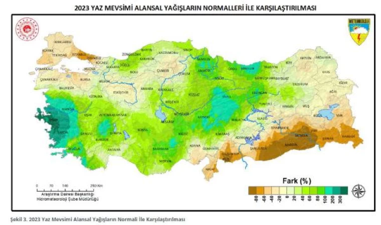 ’Yaz mevsimi yağışları’ Türkiye genelinde arttı; Marmara ve Güneydoğu’da azaldı