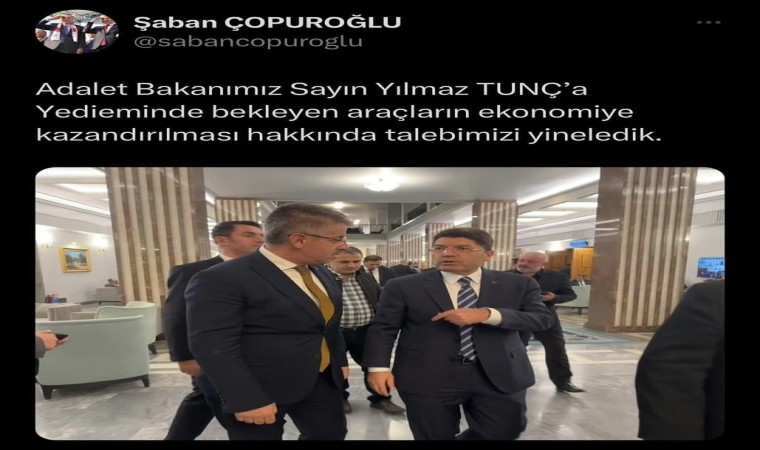 Yediemin işletmecisinden Milletvekili Çopuroğluna teşekkür