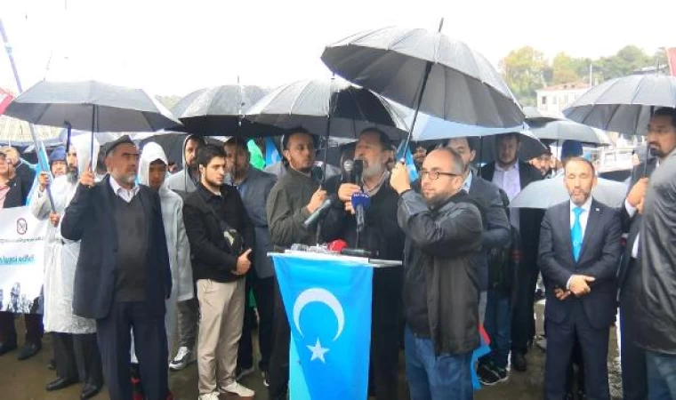 (Yeniden)Tarabya’da Uygur Türkleri’nden Çin protestosu