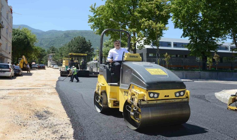 Yıldırımda yol yapım çalışmaları devam ediyor