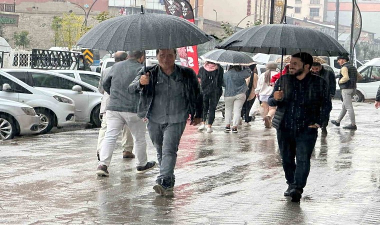 Yüksekovada sağanak yağış etkili oldu