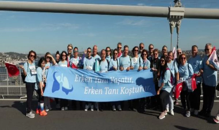 100’üncü yılda 100 akciğer kanserini yenen hasta ile İstanbul Maratonu’na katıldılar