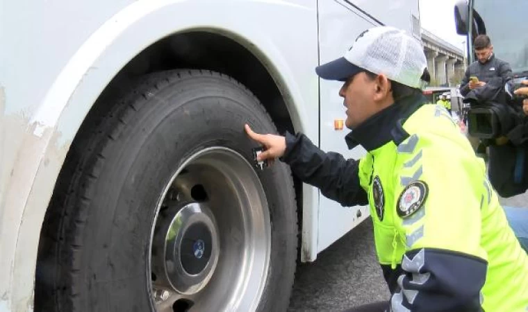 15 Temmuz Demokrasi Otogarı’nda kış lastiği denetimi 