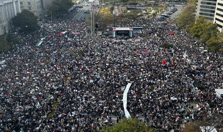 ABDde Filistine destek gösterileri sürüyor