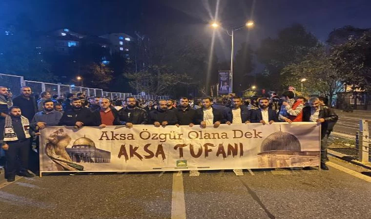 ABD’nin İsrail’e verdiği destek protesto edildi