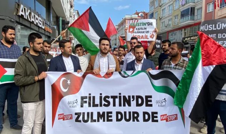 AK Parti Osmaniye Gençlik Kolları’ndan Filistin’e destek yürüyüşü