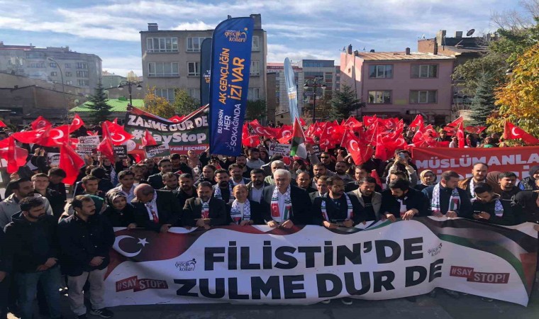 AK Partili gençler Filistin için toplandı