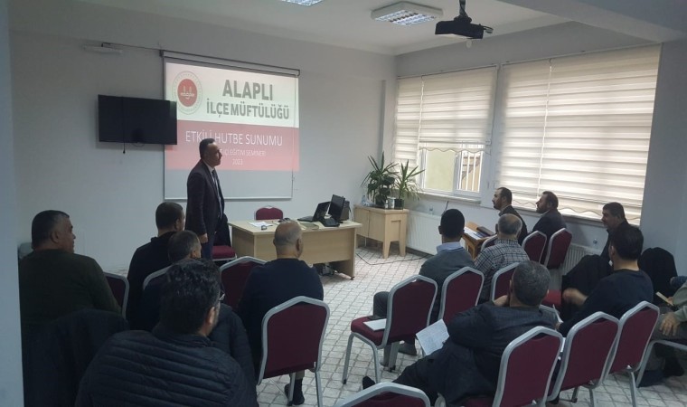 Alaplıda etkili hutbe sunumu semineri düzenlendi