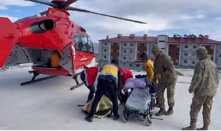 Ambulans helikopter, 78 yaşındaki böbrek hastası için havalandı