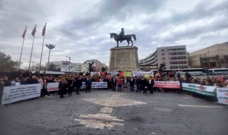 Atanmayan öğretmenler Ankarada eylem yaptı