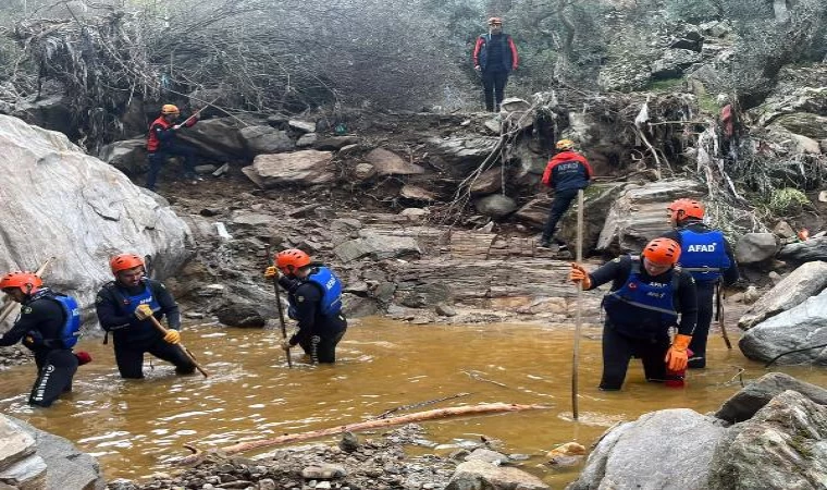 Aydın’da 3 kişinin öldüğü selde kayıp çiftçiyi arama çalışmalarında 3’üncü gün