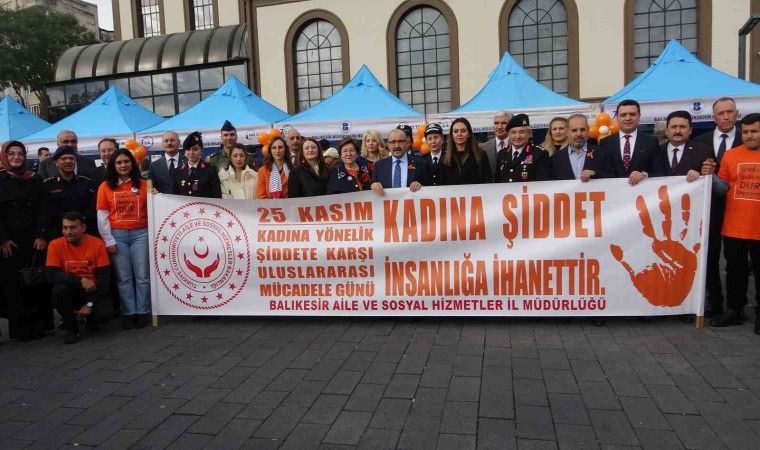 Balıkesirde kadına karşı şiddete dikkat çekildi