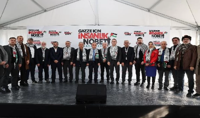 Başakşehir’de Gazze için ’insanlık nöbeti’ başlatıldı 