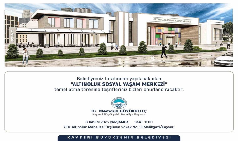 Başkan Büyükkılıçtan Altınoluka sosyal yaşam merkezi müjdesi